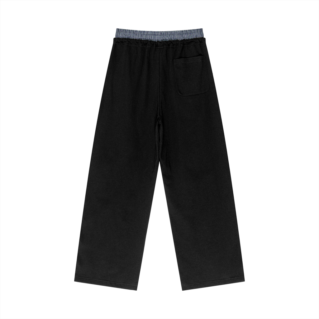 Urbania Plaid Contrast Waist Pants